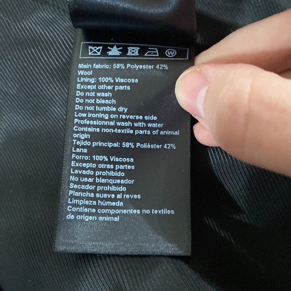 BA&SH Bonjovi double breasted blazer with sequin trim in noir black size 8 - Picture 13 of 14